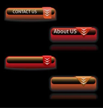 Buttons with dark background Illustrazione stock