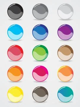 Buttons design for the website 库存插图