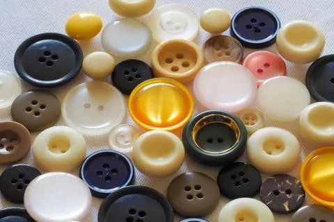 Buttons Different Colors Stock Photos