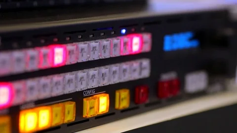 Buttons on the electronic video device Stock Footage 71294590