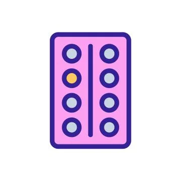 The buttons in the elevator are the vector icon. Isolated contour symbol Stock Illustration