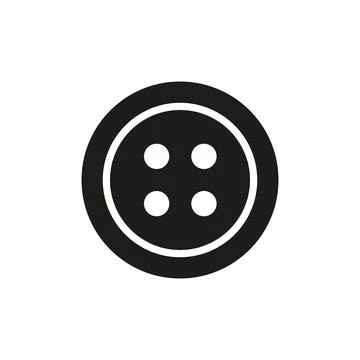 Buttons fashion tailor icon vector basic design Stock Illustration