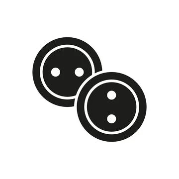 Buttons fashion tailor icon vector basic design Stock Illustration