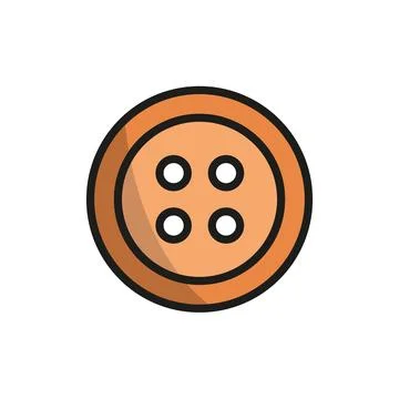 Buttons fashion tailor icon vector basic design Stock Illustration