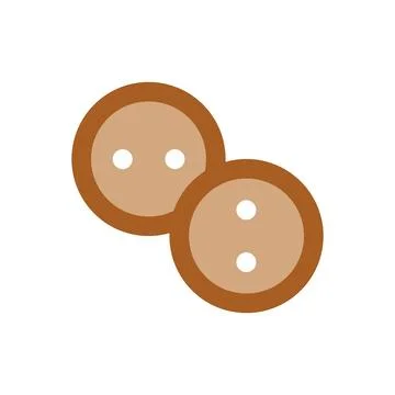 Buttons fashion tailor icon vector basic design Stock Illustration