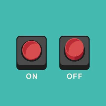 Buttons flat icons Stock Illustration