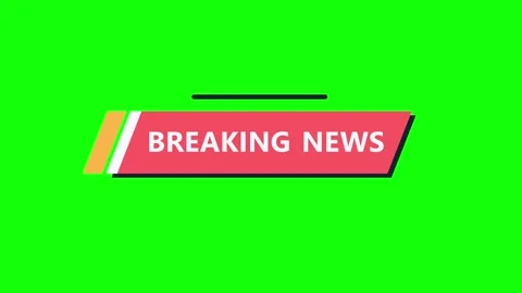 Buttons green breaking news Stock Footage 346561386