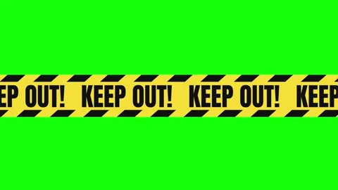 Buttons green keep out tape Stock Footage 346743989