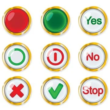 Buttons Stock Illustration