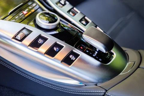 Buttons in interior of a car Stock Photos