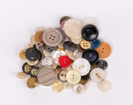 Buttons isolated on the white background Stock-Fotos