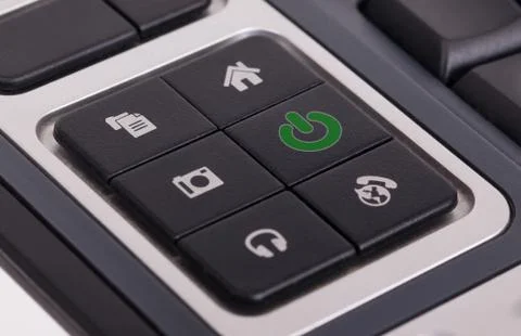 Buttons on a keyboard - Power Ilustração Stock