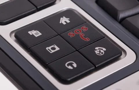 Buttons on a keyboard - SOS Stock Illustration