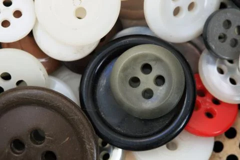 Buttons macro Stock Photos