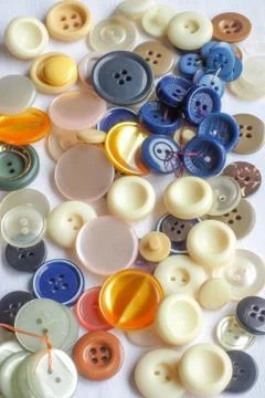 Buttons Mixed Foto stock