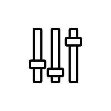 Buttons from the mixer icon. Element of simple icon for websites, web design Stock Illustration