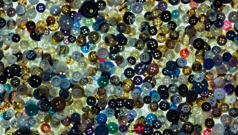 Buttons mixture Stock Photos