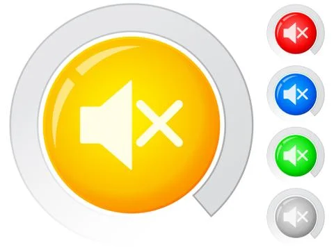 Buttons mute Stock Illustration