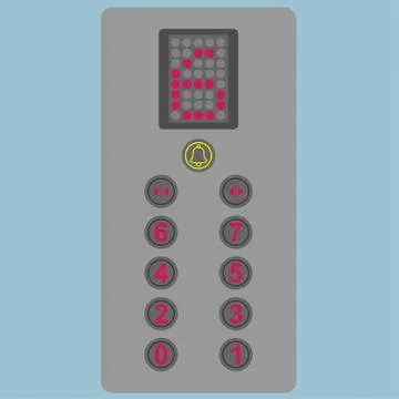 Buttons panel Stock Illustration