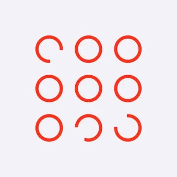 Buttons of the program icon stock vector illustration flat design Stock Illustration