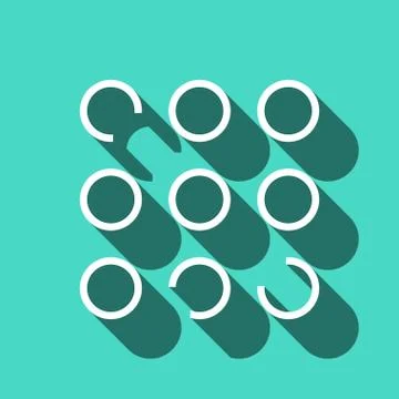 Buttons of the program icon stock vector illustration flat design Illustrazione stock