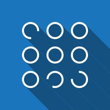 Buttons of the program icon stock vector illustration flat design Stock Illustration