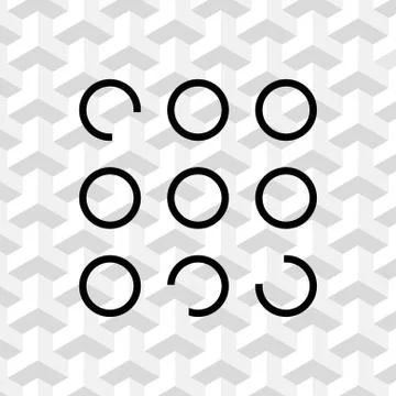 Buttons of the program icon stock vector illustration flat design Illustrazione stock