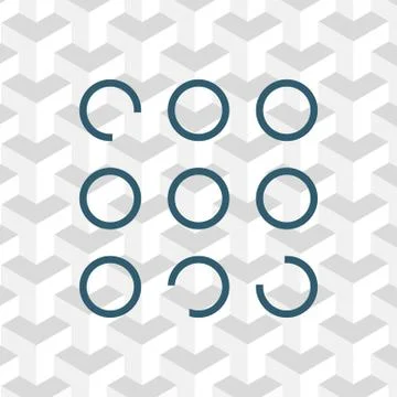 Buttons of the program icon stock vector illustration flat design Stock Illustration