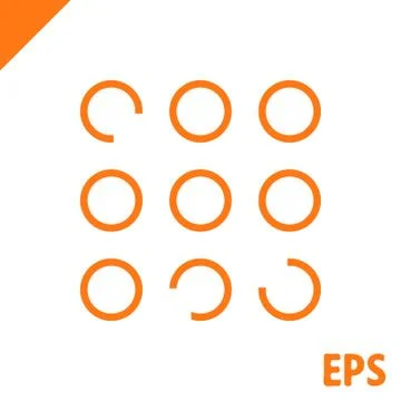 Buttons of the program icon stock vector illustration flat design 库存插图