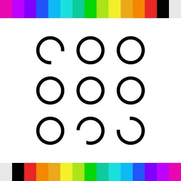 Buttons of the program icon stock vector illustration flat design Stock Illustration