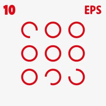 Buttons of the program icon stock vector illustration flat design Illustrazione stock