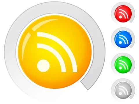 Buttons rss Stock Illustration