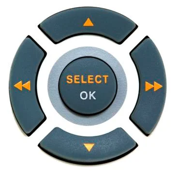 Buttons select and ok Illustrazione stock