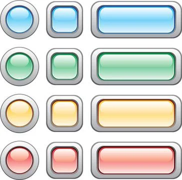 Buttons set Different size and colors of modern web buttons Copyright: xZo... Stock Photos