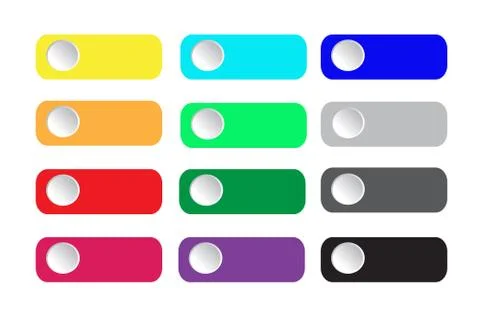 BUTTONS set vector Stock Illustration