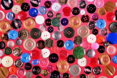 Buttons tailor background for design and creativity, Stock Photos