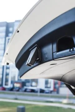 Buttons on the trunk of the car Stock Photos