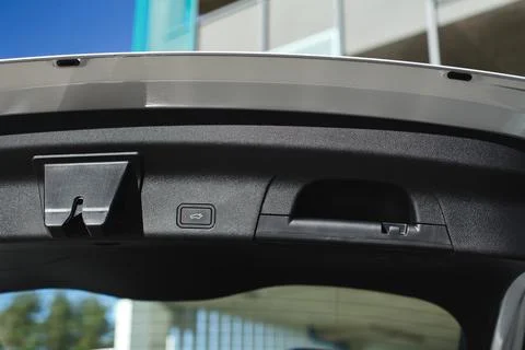 Buttons on the trunk of the car Stock Photos