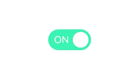 Buttons to turn on and off functions. Modern website UI design with sliding.. 库存影片 256216465