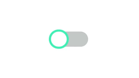 Buttons to turn on and off functions. Modern website UI design with sliding.. 库存影片 256216466
