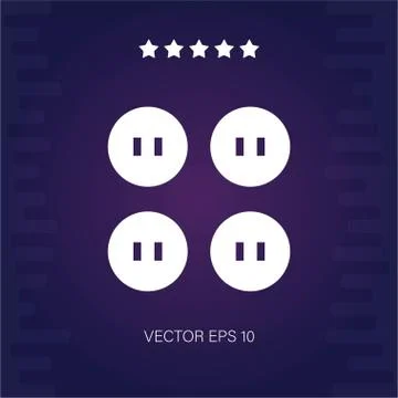 Buttons vector icon Stock Illustration