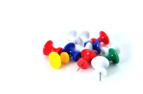 Buttons on white background Stock Photos