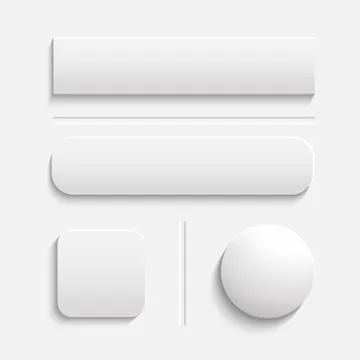 Buttons White Stock Illustration