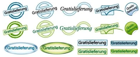 Buttonset free delivery Stock Illustration