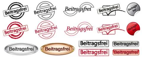 Buttonset non-contributory Stock Illustration