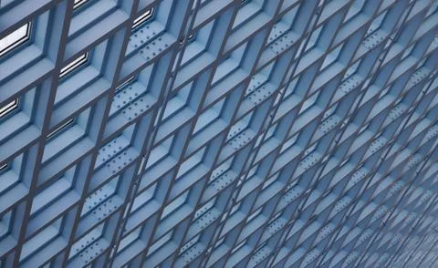 Buttressed ceiling skylights Stock Photos