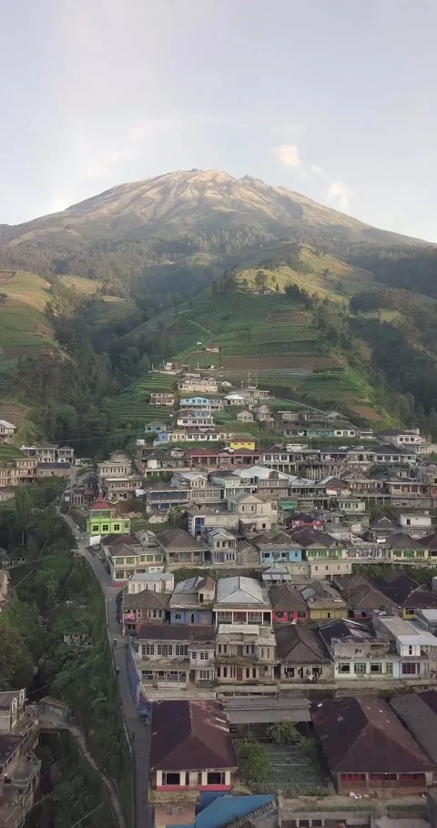 The Butuh Village Nepal Van Java, Kaliangkrik, Magelang, Central Java, Indonesia Stock Footage 144479013