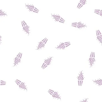 Buxus sempervirens glyph vector seamless pattern Stock-Illustration