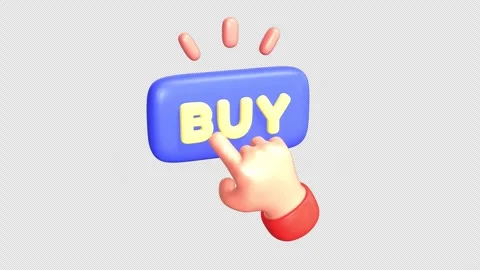 Buy Button 3D Animation Stock Footage 252203857