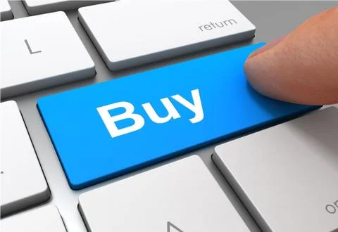 Buy button concept 3d illustration Stock Illustration